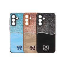 کاور طرح‌دار پاپیونی آینه‌ای مناسب برای Samsung Galaxy A56/36