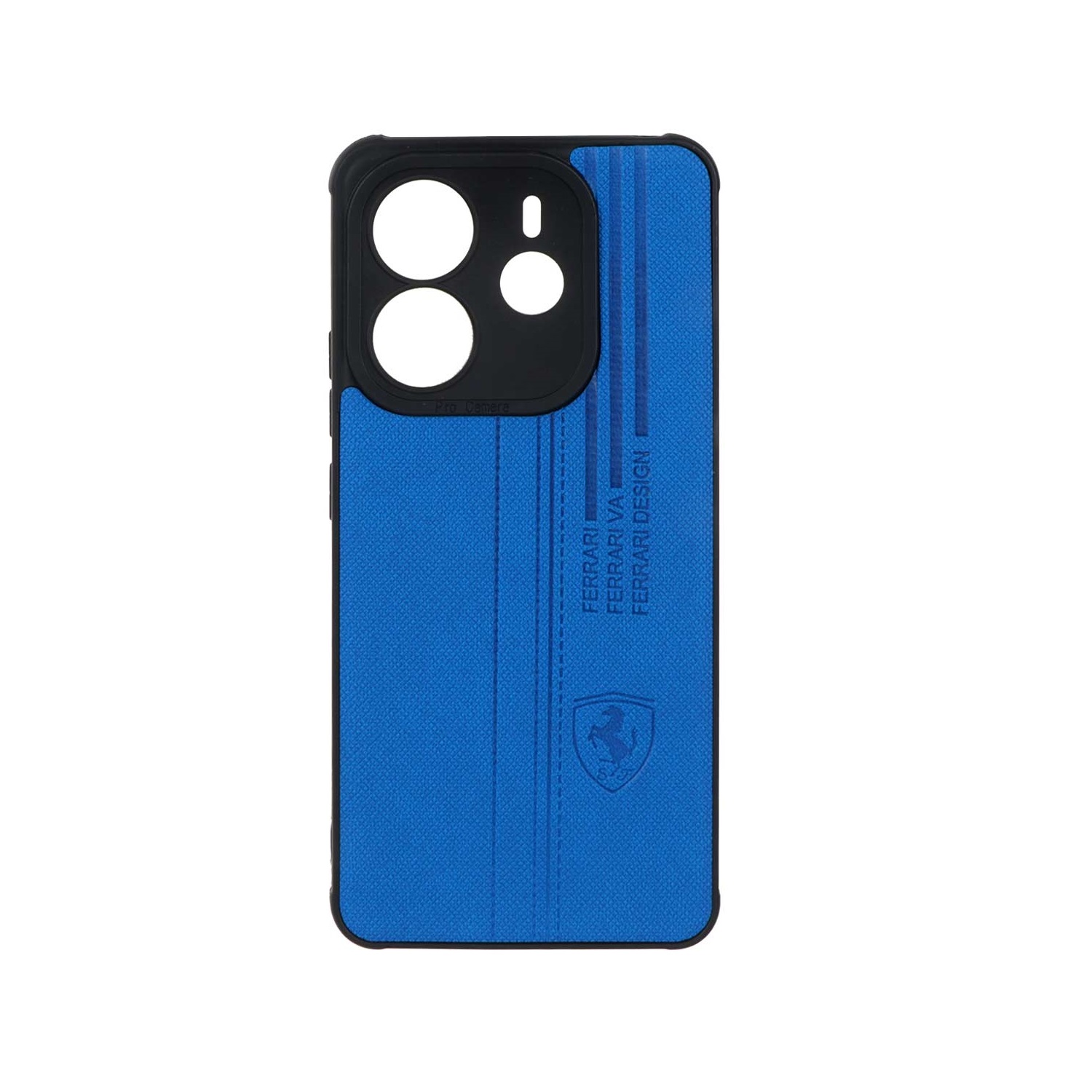 21788کاور Ferrari طرح چرم سوزنی محافظ لنزدار برای Xiaomi Redmi Note 14